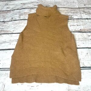 Madewell Wool Sleeveless Turtleneck Sweater Tank Size L